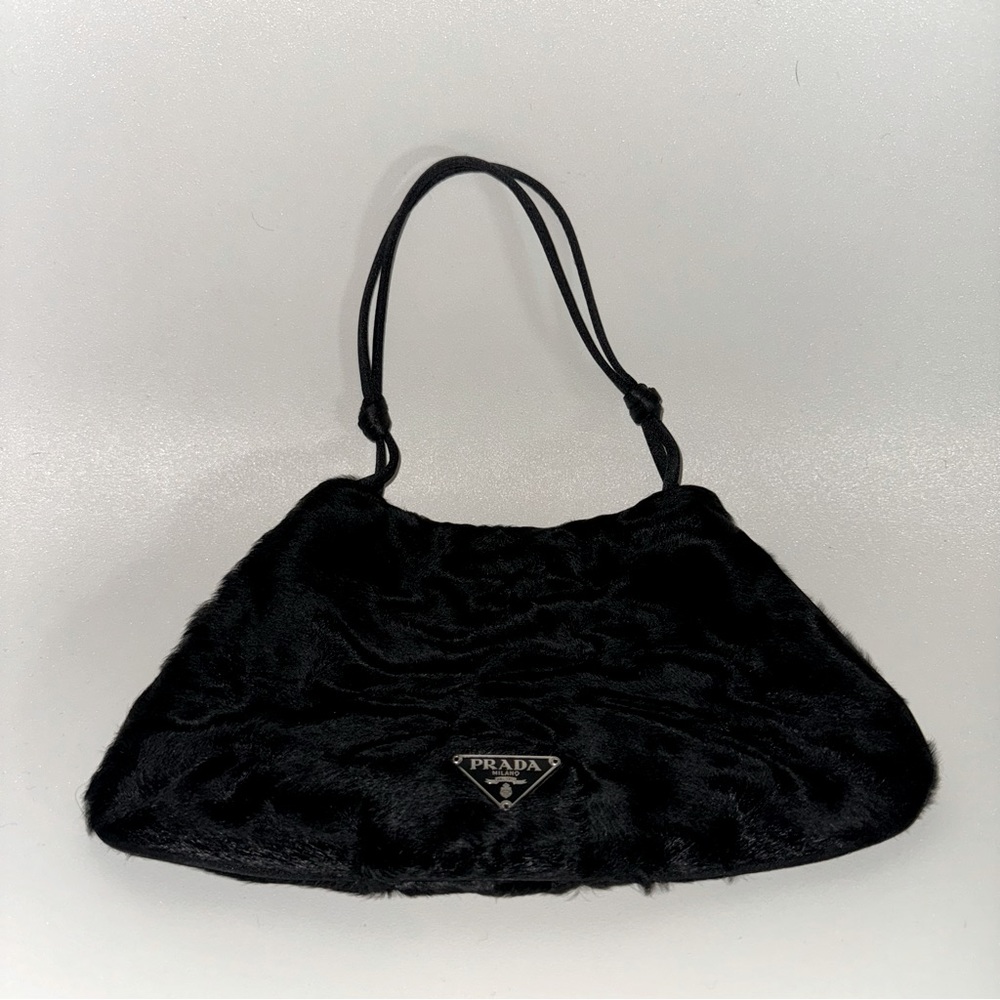 Vintage Prada fur mini bag